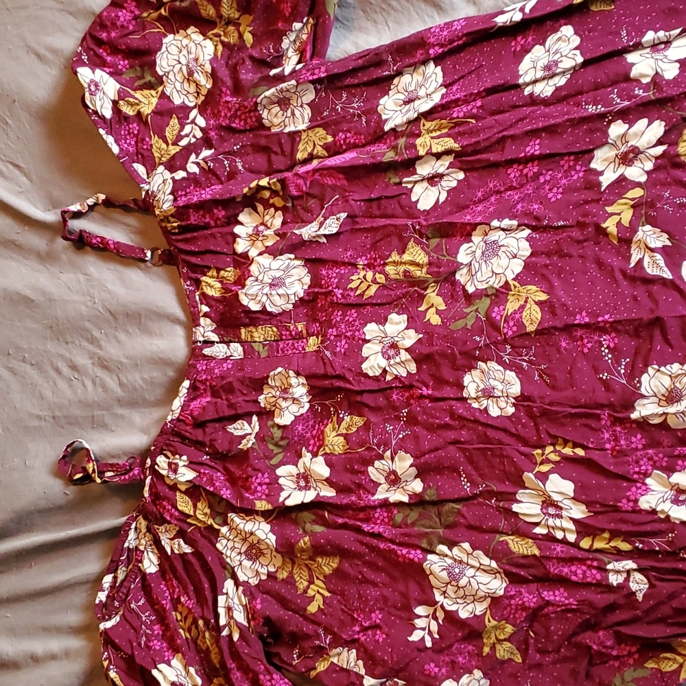 Torrid sz 3 floral off shoulder blouse
